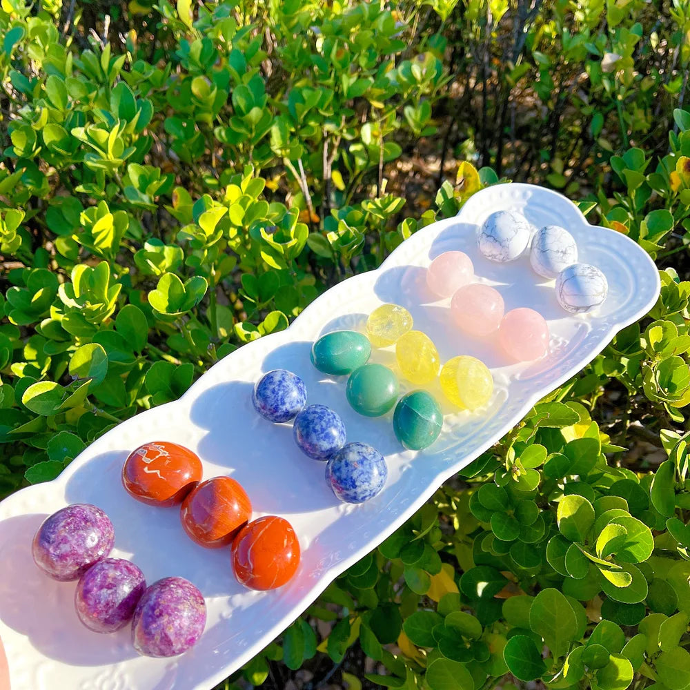 Wholesales Natural Crystal Tumbled Spiritual Healing Stones Rose Quartz Rock Tumbled for Seven Chakra Set