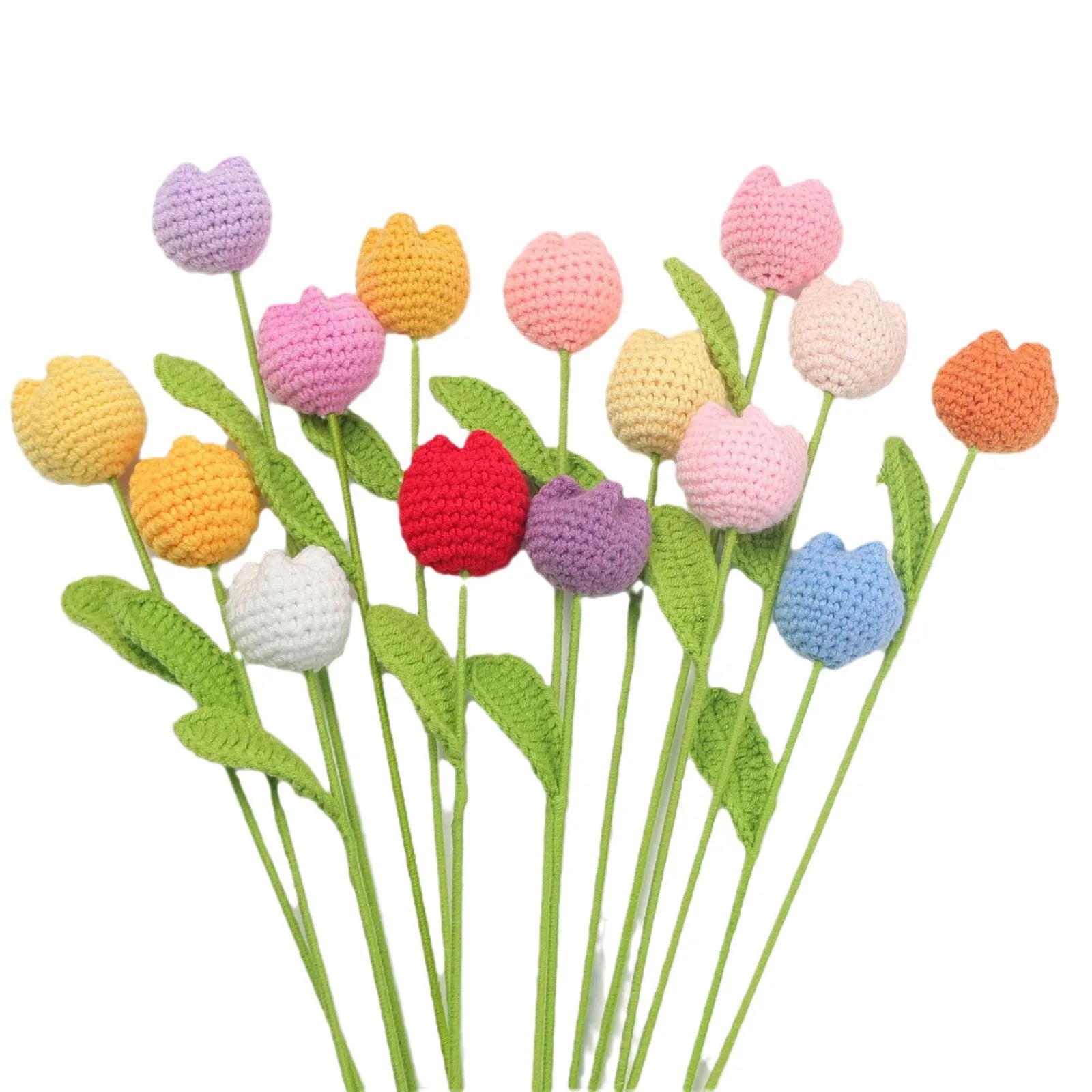 Handmade Knitting Flowers in Wool Cotton Crochet Flowers for Weddings Birthdays New Years Valentines Day Wholesale Home Decor