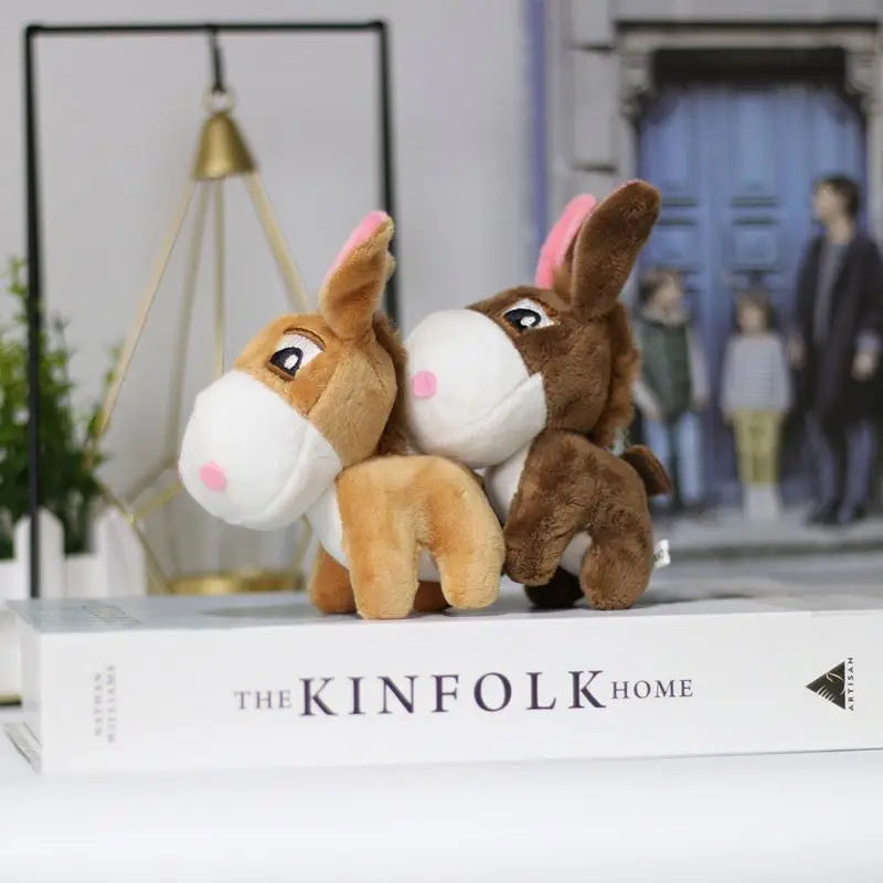 Wholesale Cartoon Horse Plush Keychains Toys Plushie Horse Keychain Bag Charms Stuffed Animal Toys Paw Machine Doll Decoration