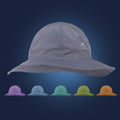 Foldable Sun Bucket Hat Waterproof Fishing Camping Outdoor Golf Printed Polyester Bucket Fisherman Hat Logo