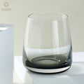 12Oz Smoke Gray Water Glasses Hand Blown Whiskey Glasses Shot Glass Transparent Drinkware Dishwasher Safe