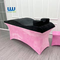 Mattress Topper Extension Memory Foam for Lashes Lash Bed Velvet Mattress Covers Black Salon Beauty