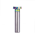 T-Slot Groove Keyhole CNC Bit T Slot End Mill Types Milling Cutter Tool Woodworking Key Hole Router Bit with DLC Rainbow Coating