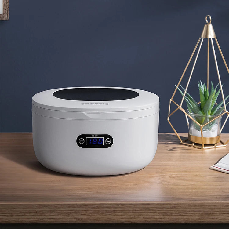 Electric Home Use Ultrasonic Cleaner for Makeup Brush & Eyeglass 750ml Capacity Stainless Steel Tank Adjustable Cleaning Cycles