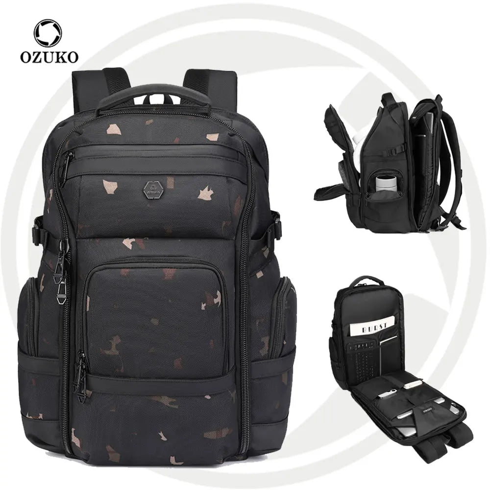 For 9792 Spacious Waterproof Anti-Theft Unisex Backpack with Custom Logo 30L Capacity for Hiking Everyday Use Travel Business