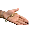 Qiuhan OEM Two Tone Color Custom Double Layer Gothic Women Figaro Link Initial Bracelet