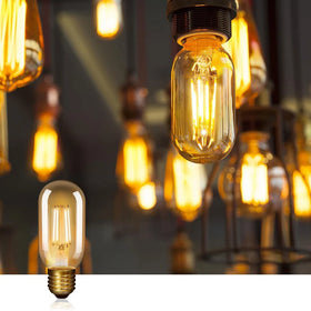 Factory Price 4W T45 LED Filament Bulb 2700K Warm White 220V Edison Style Vintage Decorative Light for Home Cafe Bar