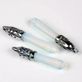HZ Wholesale Chakra Reiki Spiritual Opal NecklaceCrystal Point Opalite Healing Crystal Pendulum Necklace