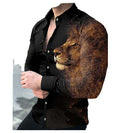 New Design Printing Shirts Men Designer Clothes Camisas Para Hombres Sublimation Vintage Men Dress Shirts Shirts Men