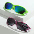 UNOC 2023 Y2K Sunglasses for Women New Fashion Style Purple PC Frame Acrylic Lenses Cool Trendy Eyewear Shades