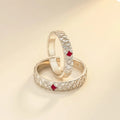 Trendy Adjustable Lover Couple Ring Fish Scales Personality Open Ring for Lover Men Women Creative Finger Ring