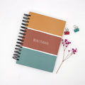 Customised 2022 Pop Large A5 Spiral Budget Notebook 100 Sheets Thick Paper Daily Diet Wire Weekly Meal Business Planner Gift