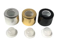 Black Screw Cap Diffuser Caps Aluminium-Plastic Non-Spill Replacement Lids for Fragrance Jars