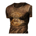 Custom Men's Retro Vintage Dress T Shirt Plus Size Breathable Printed Pattern De Luxe