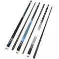 Premium Lilqiong/VanQs 1/2  Radial Jointed Genuine Carbon Fiber Shaft 12.5mm Tip 58" Real Leather Grip Billiard Pool Cue Stick