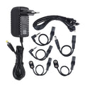 Power Supply Adapter 9V DC 2000mA for Guitar Bass Effect with 8 Way Daisy Chain Splitter Lead Chord Cable / 2pcs Battery Clip Co