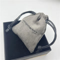 Custom Mini Suede Velvet Bag Drawstring Grey Suede Jewelry Pouch Bags