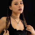 Long Rope Chain with Stars Pendant Necklace for Women Punk Multi-layer Wax Line  Accessories on Neck Fashion Female Jewelry Gift