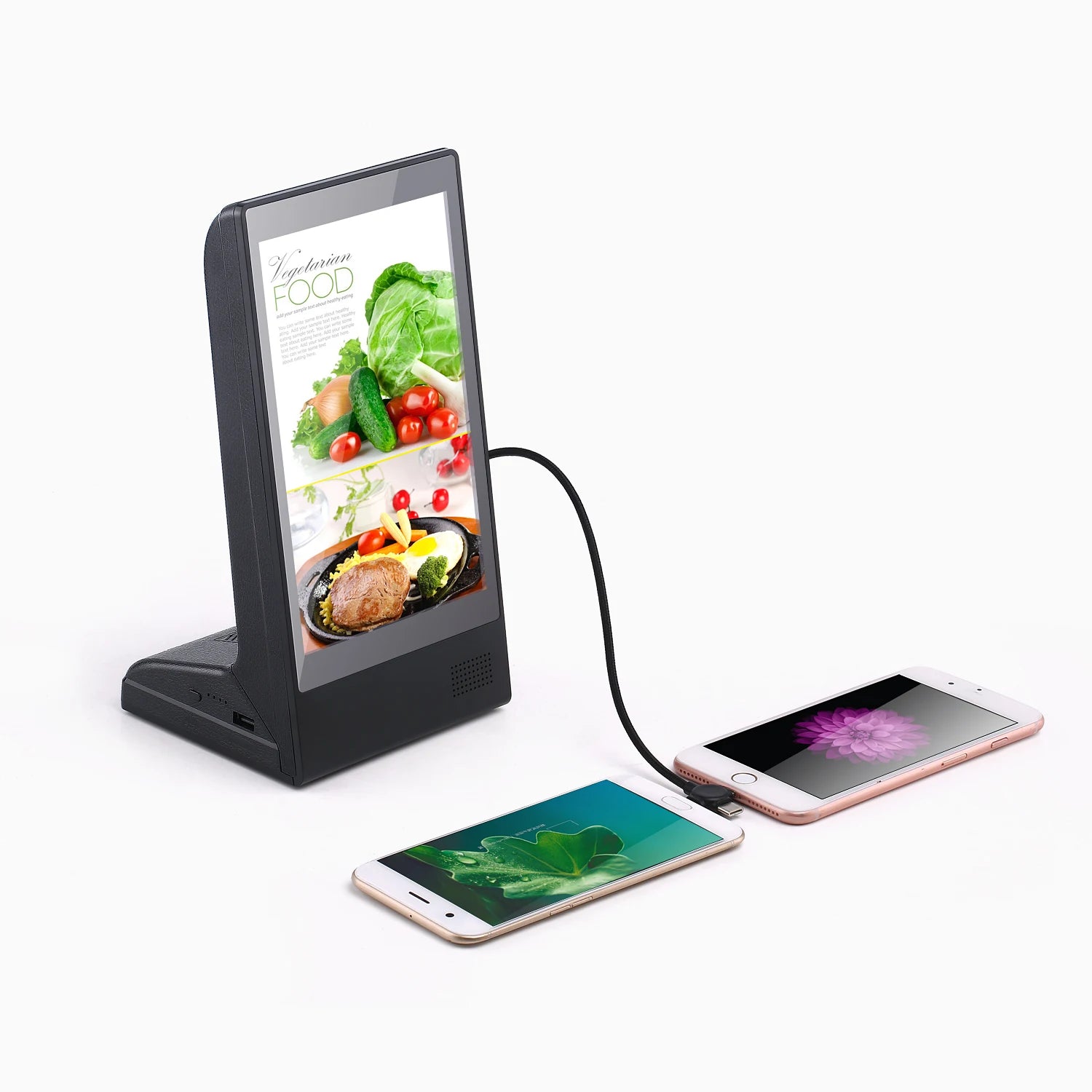 30 Hours Long Displaying Catering Equipment Latest Electronics Devices Restaurant Menu Table Advertising Player Powerbank