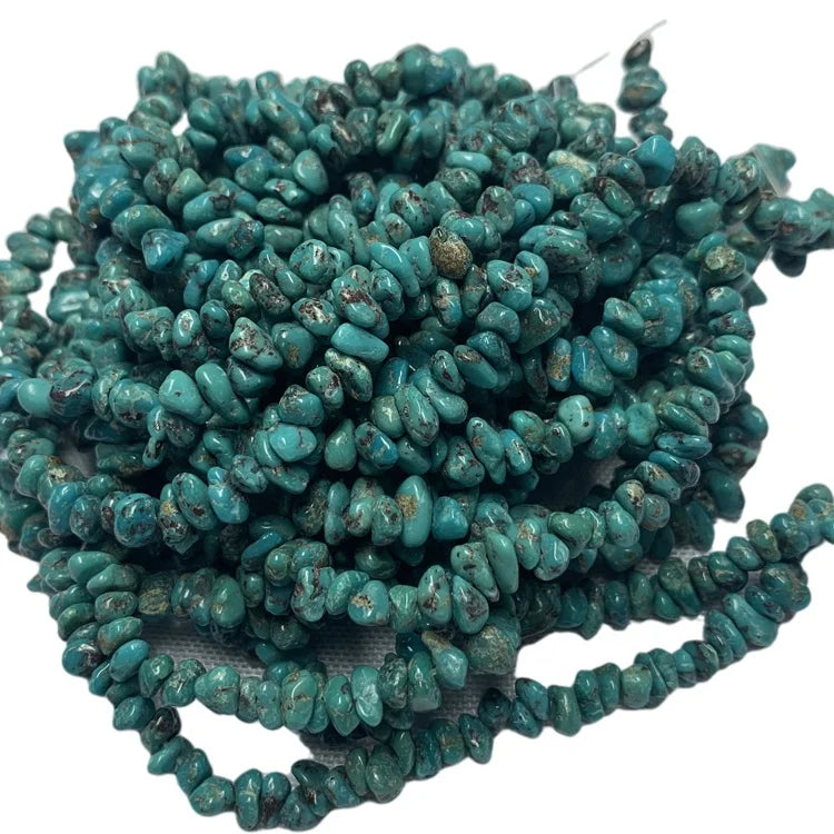 Genuine Arizona Turquoise Smooth Rondelle Nugget  Beads