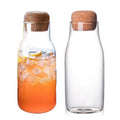 200ml 300ml 700ml Fashion Creative Glass Cold Water Bottle Juice Drink Bottle Cork Milk Bottle Cheap Glass Pitcher With Cork Lid