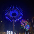 Garden Sculpture Perpetual Motion Kinetic Metal Wind Spinner Kinetic Parts Sculpture for Interactive Art Installation