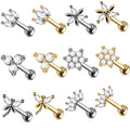 Gaby New Design Flower Earring Triangle Earrings Cartilage  Earring Body Piercing Jewelry
