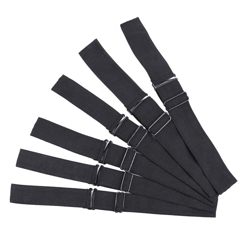 10Pcs/Lot Adjustable Elastic Band for Wigs Black 2.5/3.5cm Size Hair Tools Accessories Wraps Edges Elastic Hair Headbands