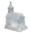 Manufacturer's Hot Sale White Glowing Church Light Cute Holiday Decoration Theme for Winter Christmas Theme