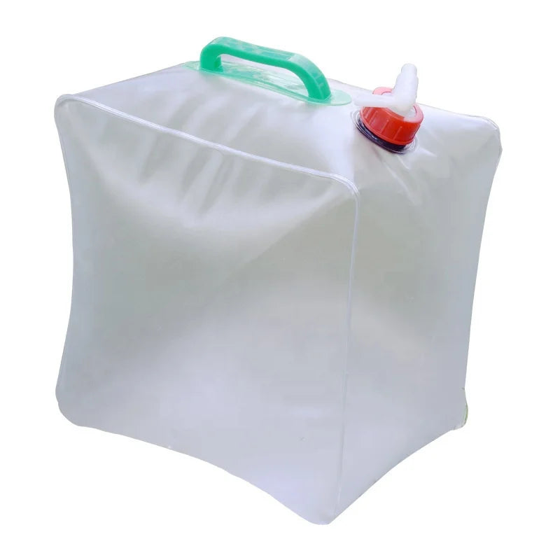 IRONDONKEY 15L PVC Foldable Water Bag Outdoor Environmental Protection Foldable Water Bucket Camping & Hiking Accessories