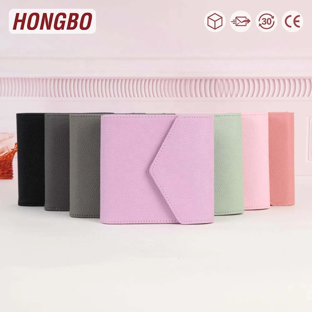 Etsy Best Selling Litchi Textured Clutches for Women As Cash Binder Envelopes with Paper Inserts Fly Leaf & Zipper Available