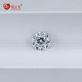 Artificial Zircon Round Shape 4mm-10mm 5a White 100 Facet Cut Loose Stones Cubic Zirconia
