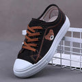 New Design Fashion Bear Design Lace-up Woman Casual Women Canvas Shoes
