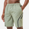 Custom Running Shorts With Heat Reflective Zipper Elastic Drawstring Waist GYM Fitness Shorts
