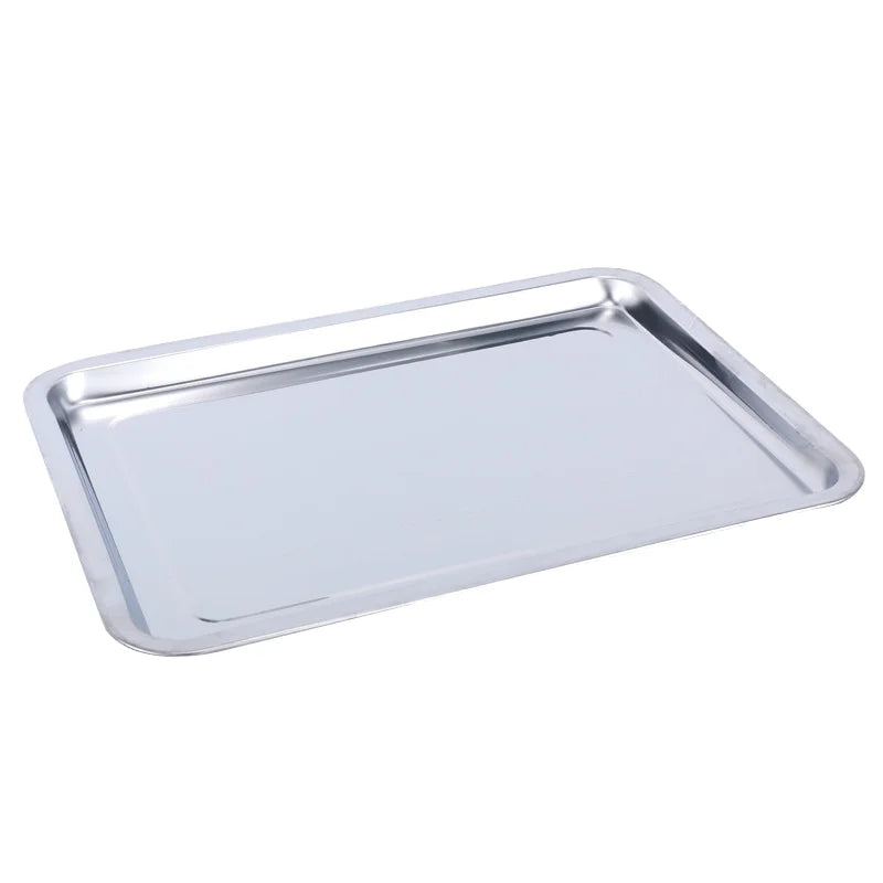 Modern Hotel Bakery Stainless Steel Full Size Sheet Pan Pizza Bread Baking Oven Baking Tray Cookie Sheetaking Serving Trays