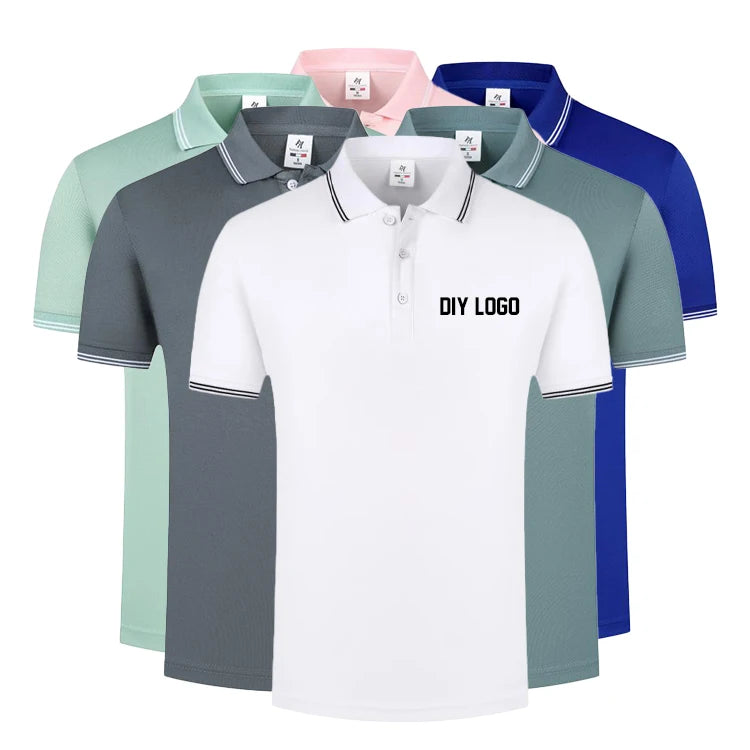 Promotions Tee-shirt Uniform Pour Home Knit T-shirt Boys Men's Embroidered Golf T Shirt  Custom Polo Shirts for Men