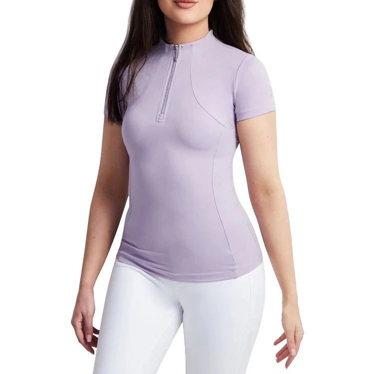 Hot Sale Equestrian Riding Shirt for Ladies Base Layer Clothing Training Horse Riding Tops Sports T-Shirts