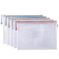 Deli 63484 Transparent Large Capacity Zipper Bag for School Students test Paper Storage A4 Documents Bag 80pcs Per Carton Set