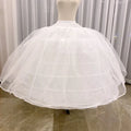 QUEENSGOWN Stock 7 Hoops Petticoat for Bridal Wedding Dress Big Fluffy Women Dress Petticoat With Mesh Adjustable Petticoat