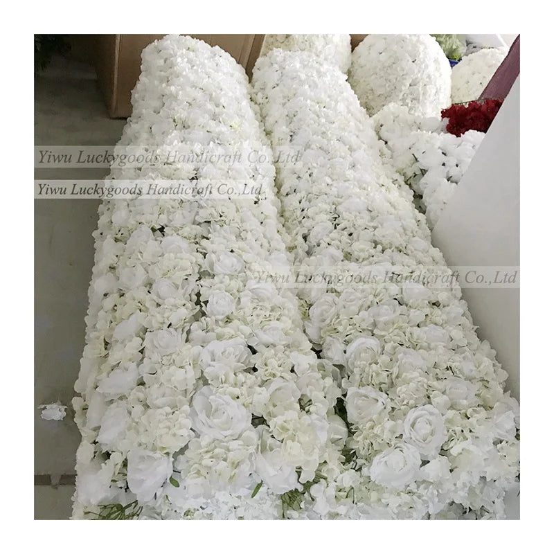LFB1000 Luckygoods Wedding Table Decorative Flower Runner Artificial Flower Wedding Arrangement