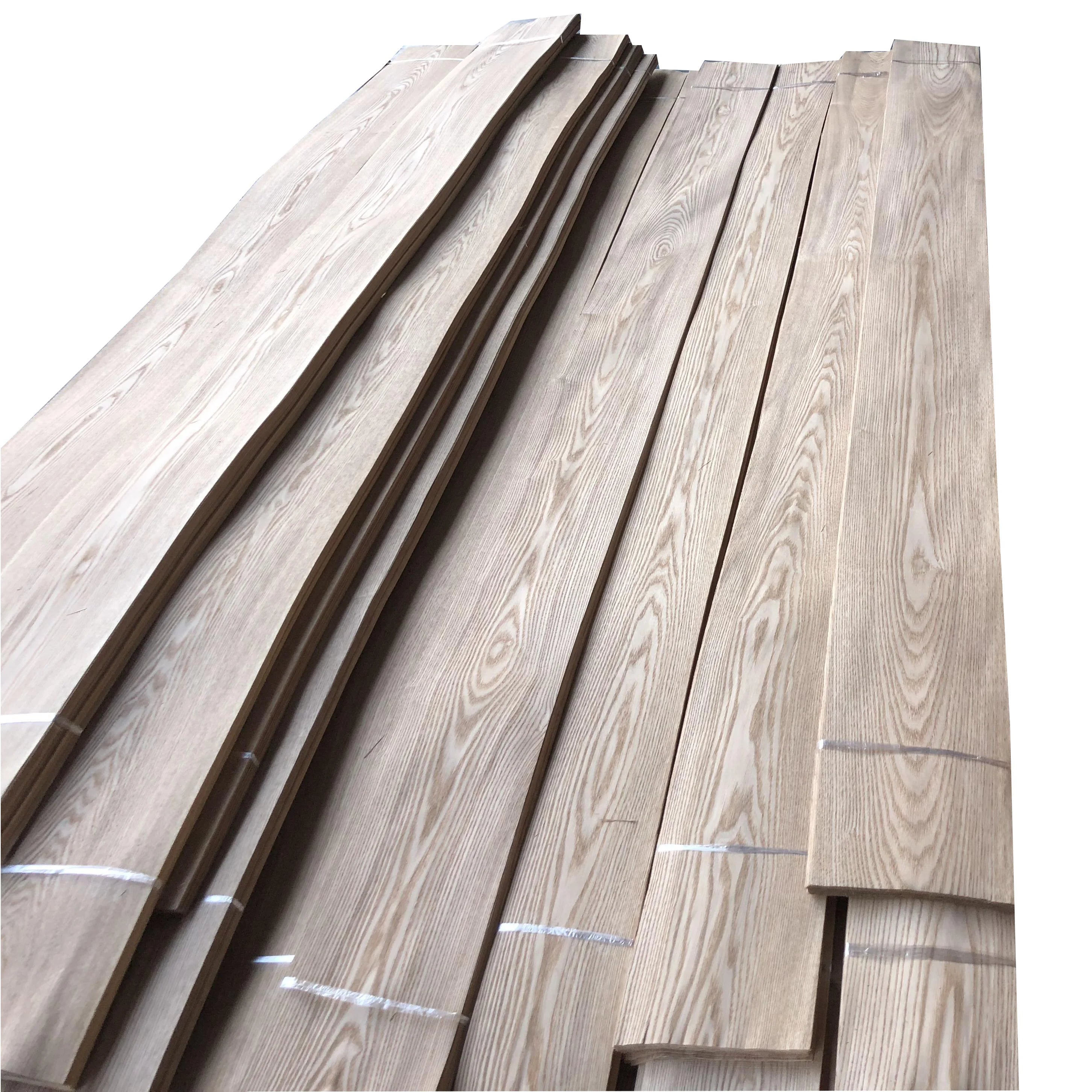 Wholesale Natural Manchurian Ash Veneer Sheet 0.4mm 0.5mm Manchuria Ash Wood Veneer Plywood Flooring