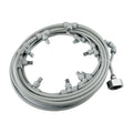 Quick Connection Garden Misting Kit  6MM Slip Lock Nozzle With T Connector  3/4'' Metal Brass Adapter 6-18 Meters Mist Line