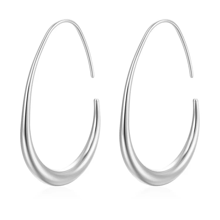 Women's Large Circle Earrings Personalized Fashion Chunky Earrings Unique Design Giant Fashion Artisan Earrings