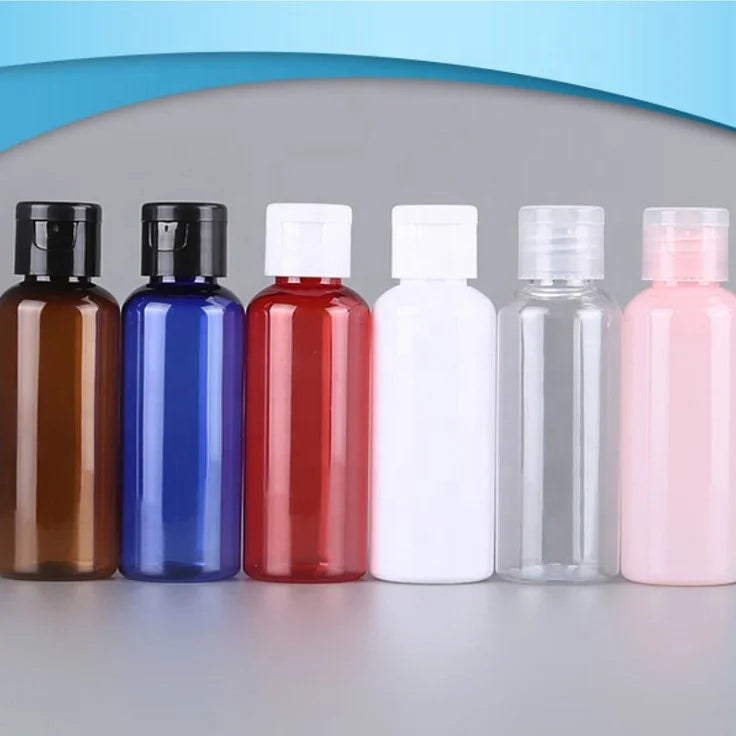 5-500ml PET Plastic Flip Cap Lotion Gel Bottle Empty Shower Gel Bottle