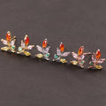 Exquisite Temperament High-end Feeling Leaf Earrings Forest Style Super fairy Colored Zircon Earrings