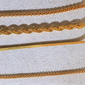 Factory Manufacturer Stainless Steel 18K Gold Plated Twisted Chains Rope Chain Necklace Jewelry Link Chain Necklace for Women