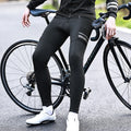 WOSAWE Men's Warm Fleece Thermal Training Cycling Bib Pants High Elasticity Anti-Slip Bicycle Tights Custom Padded