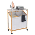 Best Sell Factory High Garde Bamboo Laundry Sorter Car Laundry Hamper