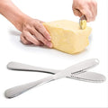 Multipurpose Butter Blade Curler Cutter and Slicer in One Cheese Spreader Stainless Steel Butter Knife With Holes