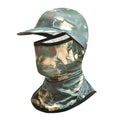 JSJM Outdoor Sports Mask With Brim Summer Ice Silk Hood Sunscreen Riding Fishing Mask
